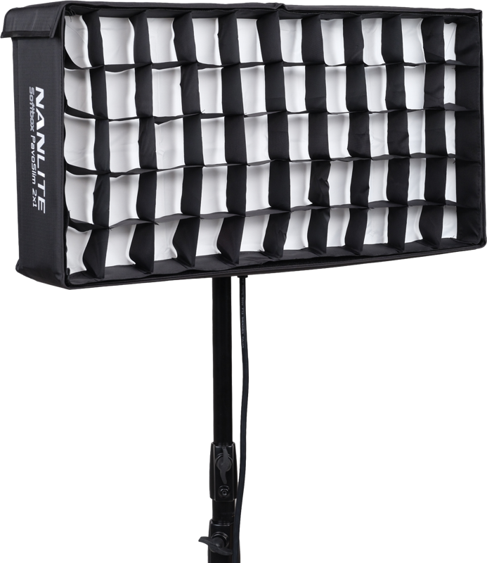Echipamente de studio - Softbox pliabil Nanlite SB-PS120-F cu grilă tip fagure pentru PavoSlim 120B/120C