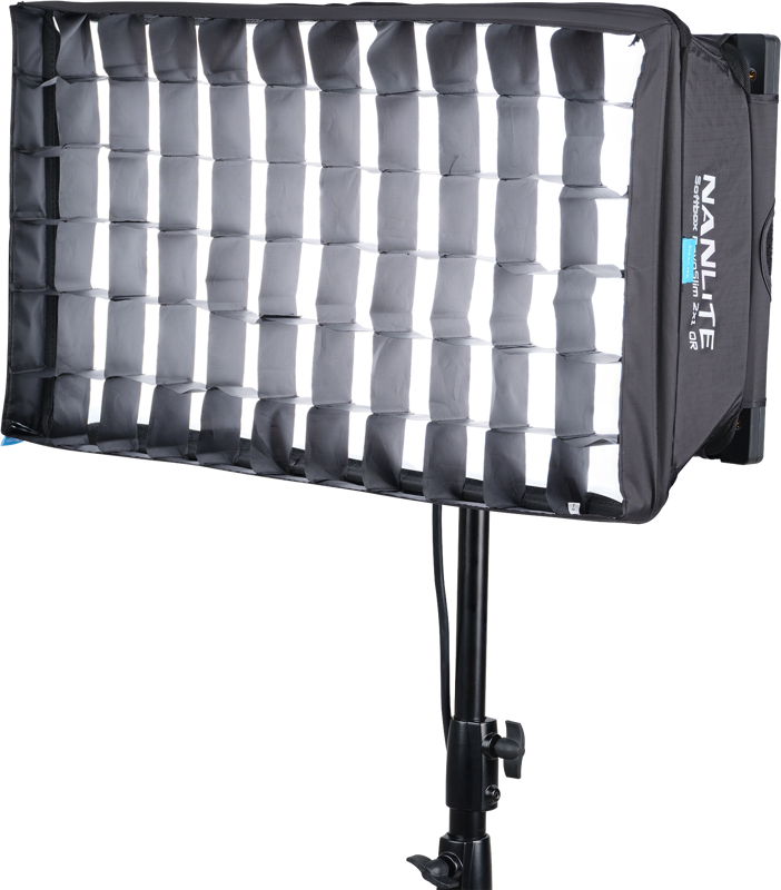 Echipamente de studio - Softbox quick release Nanlite SB-PS120-Q cu grilă tip fagure pentru PavoSlim 120B/120C