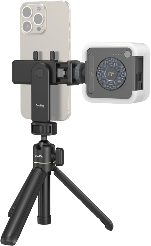 Accesorii foto video - Kit vlog telefon SmallRig 4367 VK-30, trepied + suport telefon + lampa LED