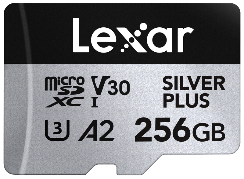 TV, Audio-Video & Foto - Card de memorie Lexar microSDXC Silver Plus 1066x UHS-I V30 256GB