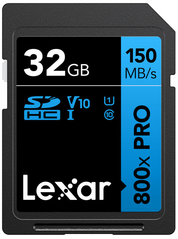 TV, Audio-Video & Foto - Card de memorie Lexar SDHC 800x Pro UHS-I, V10 U1, 32GB
