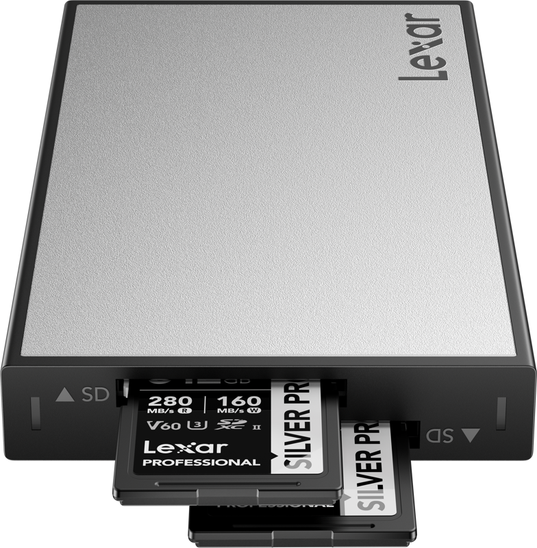 TV, Audio-Video & Foto - Cititor de carduri Lexar Professional Workflow USB 3.2 Gen2, UHS-II, Dual slot SD