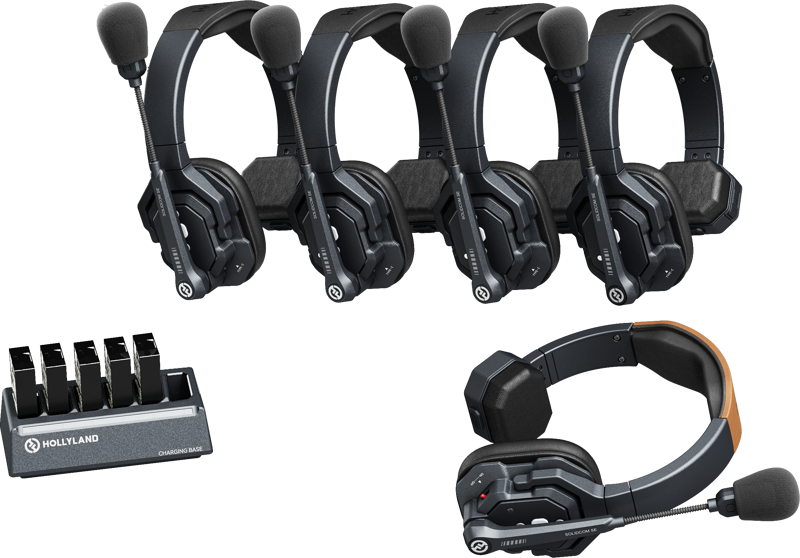 TV, Audio-Video & Foto - Sistem intercom wireless pentru 5 persoane Hollyland Solidcom SE - 5S, full duplex, 2.4GHz