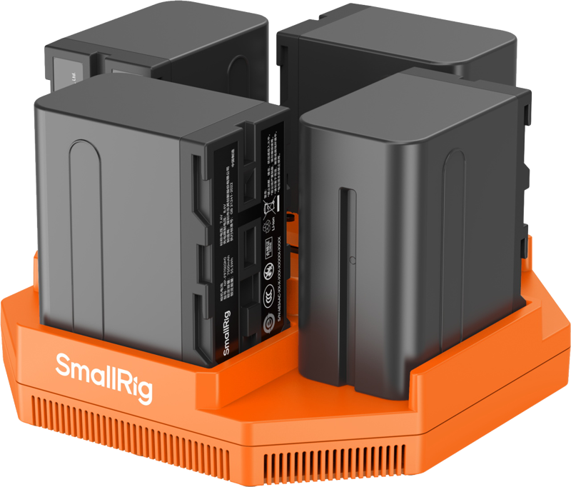 Echipamente de studio - Kit incarcator + 4 baterii SmallRig 4834 NP-F970