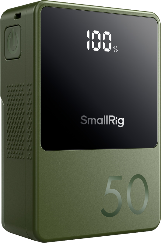 Echipamente de studio - Baterie V-Mount SmallRig 4872 Mini VB50 verde