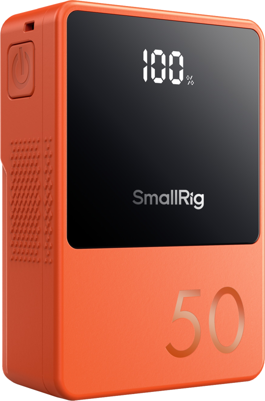 Echipamente de studio - Baterie V-Mount SmallRig 4871 Mini VB50 orange