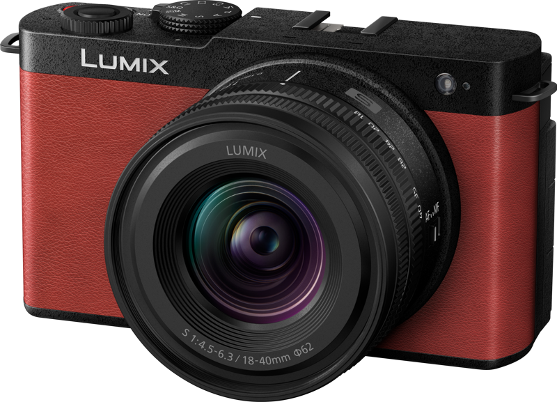 TV, Audio-Video & Foto - Aparat Foto Mirrorless Full Frame Panasonic Lumix S9 Kit cu Obiectiv 18-40mm F4.5-6.3, Red