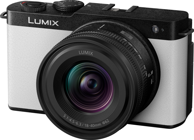 Aparate foto mirrorless - Aparat Foto Mirrorless Full Frame Panasonic Lumix S9 Kit cu Obiectiv 18-40mm F4.5-6.3, White