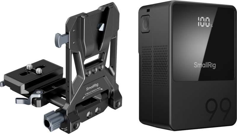 Echipamente de studio - Kit baterie V-Mount SmallRig 5048 3580 + 4064