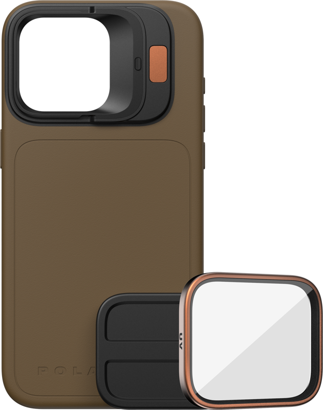 Accesorii telefoane mobile - Kit PolarPro LiteChaser iPhone 15 Pro Case Desert + UV Filter
