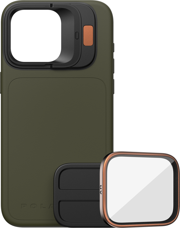 Accesorii telefoane mobile - Kit PolarPro LiteChaser iPhone 15 Pro Case Forest + UV Filter