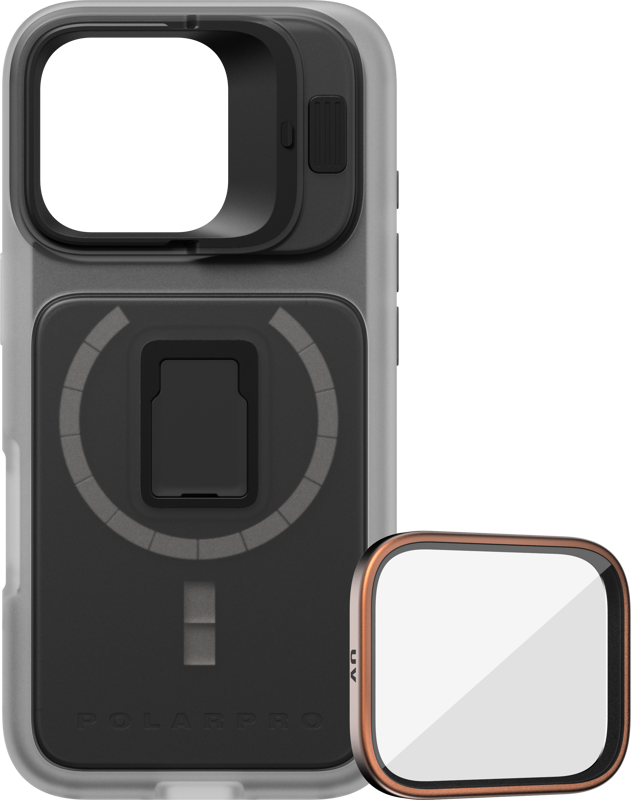 Laptop, Tablete & Telefoane - Kit PolarPro LiteChaser iPhone 16 Pro ProCase Clear + UV Filter