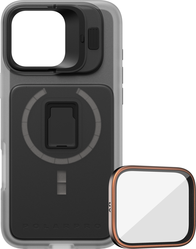 Laptop, Tablete & Telefoane - Kit PolarPro LiteChaser iPhone 16 Pro Max ProCase Black + UV Filter