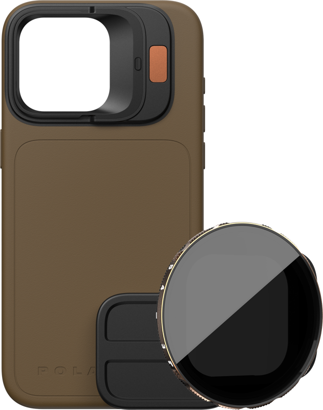 Accesorii telefoane mobile - Kit PolarPro LiteChaser iPhone 15 Pro Case Desert + VND 3-5 Filter
