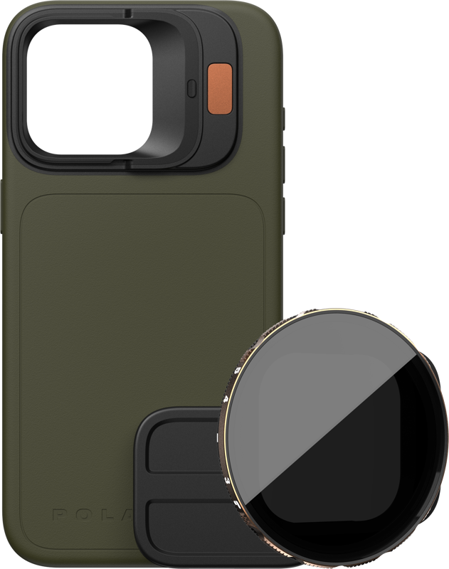 Accesorii telefoane mobile - Kit PolarPro LiteChaser iPhone 15 Pro Case Forest + VND 3-5 Filter