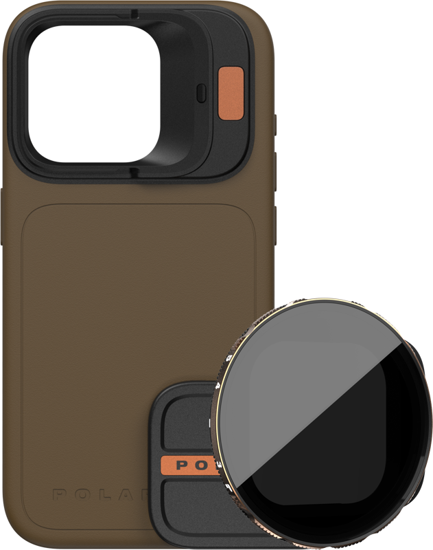 Laptop, Tablete & Telefoane - Kit PolarPro LiteChaser iPhone 15 Pro Max Case Desert + VND 3-5 Filter