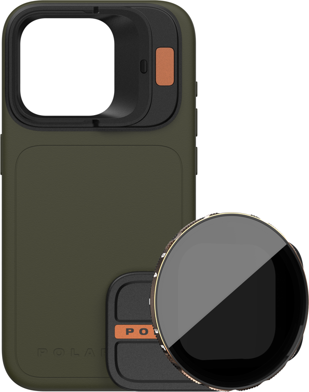 Accesorii telefoane mobile - Kit PolarPro LiteChaser iPhone 15 Pro Max Case Forest + VND 3-5 Filter