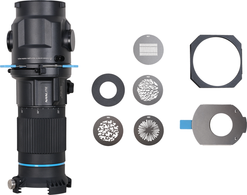 Filtre studio - Atasament de proiectie Nanlite PJ-BM-25-45, montura Bowens, lentila zoom 25-45°