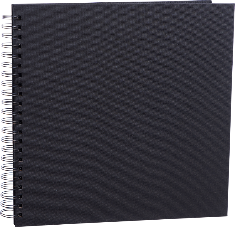 Rame si albume foto - Album Focus Essence Wire-O 30x30 Black w. Black Sheets