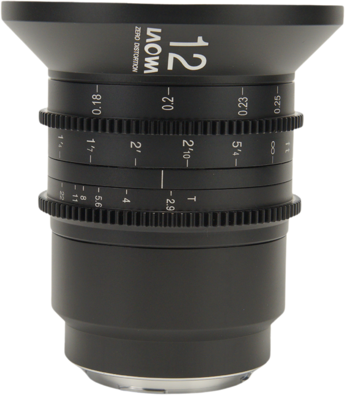 TV, Audio-Video & Foto - Obiectiv cinematic Laowa 12mm T2.9 Zero-D Cine Lens, Montura, (Dual Scale) L Mount