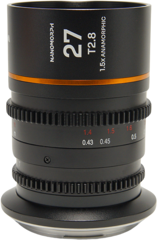 TV, Audio-Video & Foto - Obiectiv cinematic Laowa Nanomorph 27mm T2.8 1.5X S35, Amber, Montura Sony E