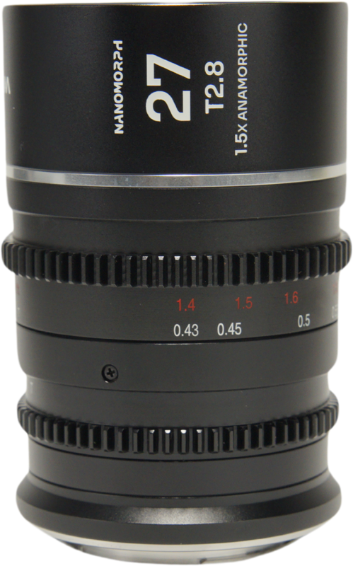 TV, Audio-Video & Foto - Obiectiv cinematic Laowa Nanomorph 27mm T2.8 1.5X S35, Silver, Montura - Canon RF