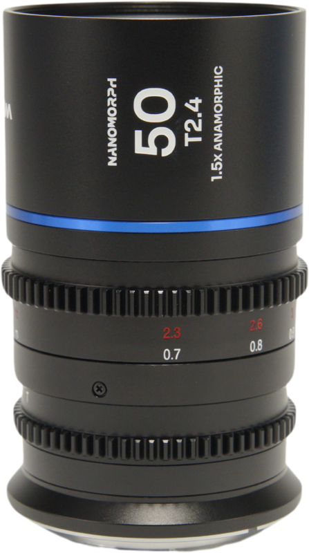 TV, Audio-Video & Foto - Obiectiv cinematic Laowa Nanomorph 50mm T2.4 1.5X S35, Blue, Montura Canon RF