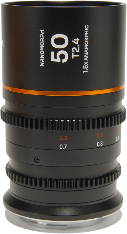 TV, Audio-Video & Foto - Obiectiv cinematic Laowa Nanomorph 50mm T2.4 1.5X S35, Amber, Montura Canon RF