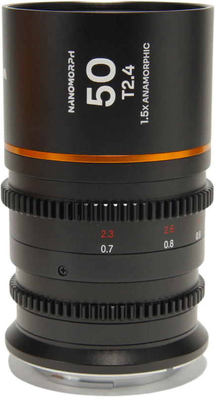 TV, Audio-Video & Foto - Obiectiv cinematic Laowa Nanomorph 50mm T2.4 1.5X S35, Amber, Montura L Mount