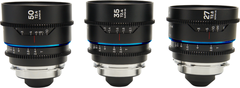 TV, Audio-Video & Foto - Set 3 obiective cinematice Laowa Nanomorph S35 Prime 27mm, 35mm, 50mm, Albastru, Montura Arri PL/Canon EF