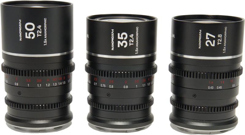 TV, Audio-Video & Foto - Set 3 obiective cinematice Laowa Nanomorph S35 Prime 27mm, 35mm, 50mm, Silver , Montura  DL