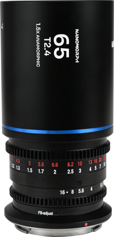 TV, Audio-Video & Foto - Obiectiv cinematic Laowa Nanomorph 65mm T2.4 1.5X S35, Albastru, Montura L Mount