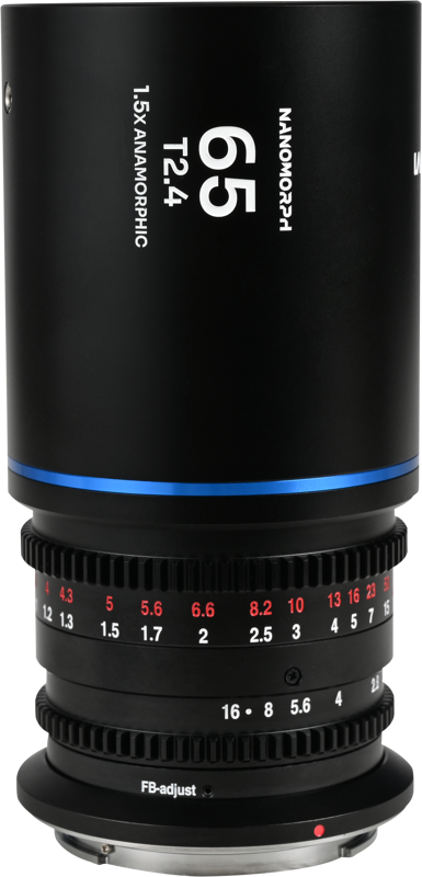 Obiectiv cinematic Laowa Nanomorph 65mm T2.4 1.5X S35, Albastru, Montura Nikon Z [1]
