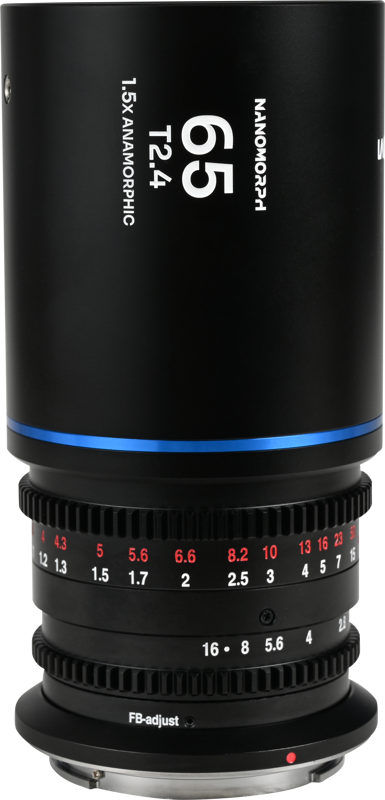 Obiectiv cinematic Laowa Nanomorph 65mm T2.4 1.5X S35, Albastru, Montura L Mount [1]