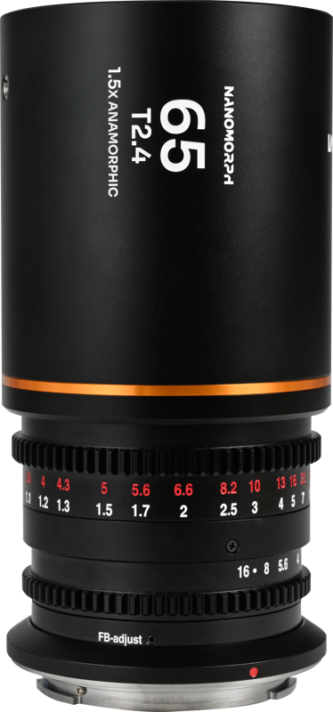 TV, Audio-Video & Foto - Obiectiv cinematic Laowa Nanomorph 65mm T2.4 1.5X S35, Amber, Montura Canon RF