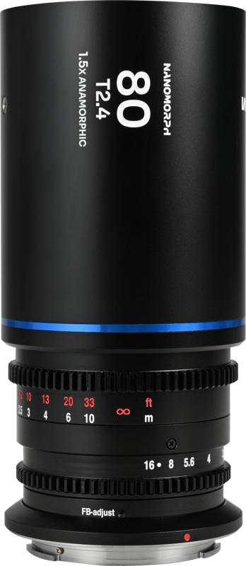 Obiectiv cinematic Laowa Nanomorph 80mm T2.4 1.5X S35, Blue, Montura Nikon Z [1]