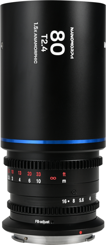 Obiectiv cinematic Laowa Nanomorph 80mm T2.4 1.5X S35, Blue, Montura DL [1]