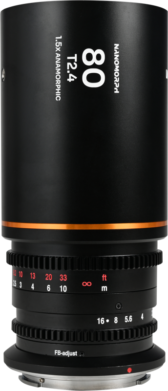 Obiectiv cinematic Laowa Nanomorph 80mm T2.4 1.5X S35, Amber, Montura Fuji X [1]