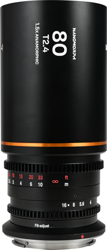 Obiectiv cinematic Laowa Nanomorph 80mm T2.4 1.5X S35, Amber, Montura L Mount [1]