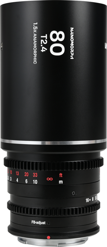 TV, Audio-Video & Foto - Obiectiv cinematic Laowa Nanomorph 80mm T2.4 1.5X S35, Silver, Montura MFT