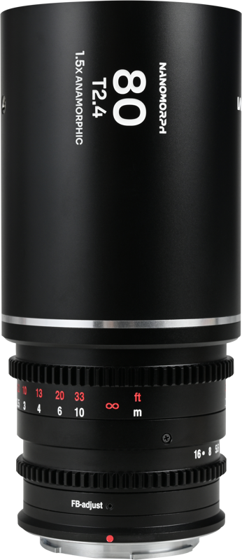 Obiectiv cinematic Laowa Nanomorph 80mm T2.4 1.5X S35, Silver, Montura DL [1]