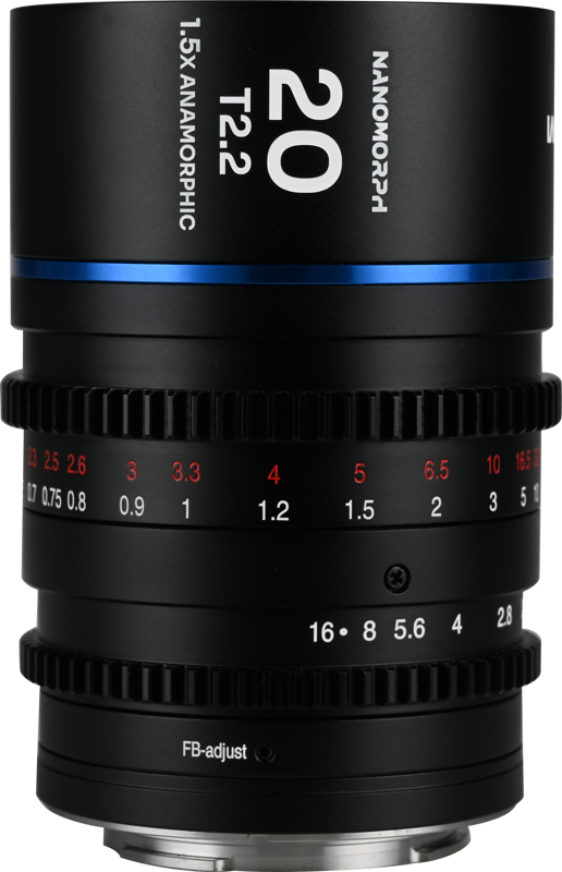 TV, Audio-Video & Foto - Obiectiv cinematic Laowa Nanomorph 20mm T2.2 1.5X MFT, Blue, Montura MFT