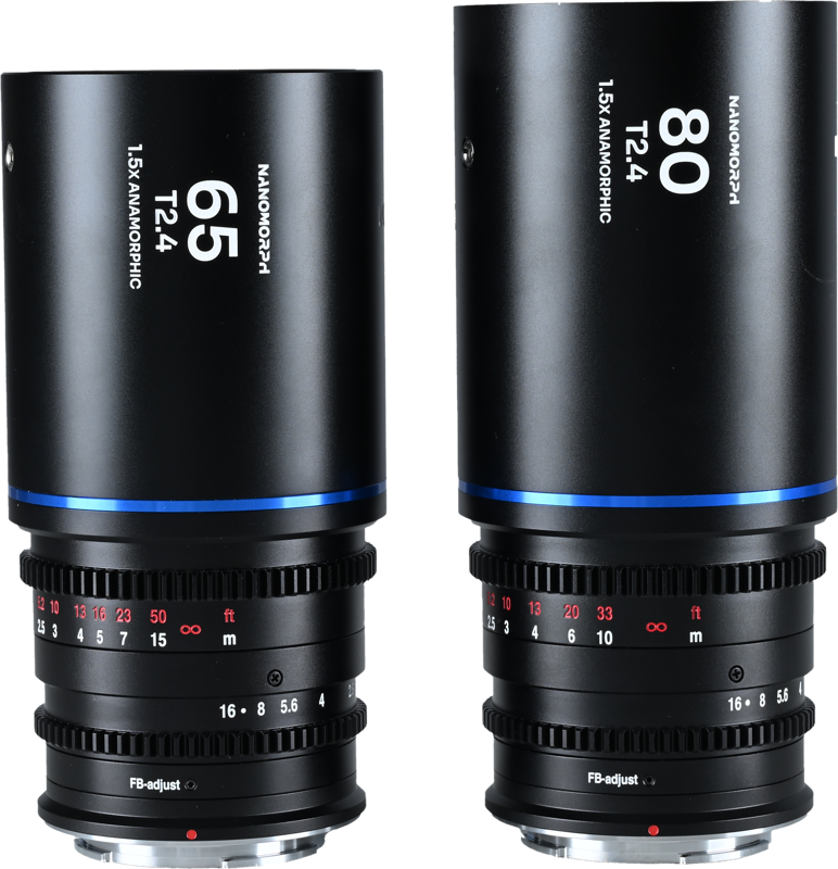 TV, Audio-Video & Foto - Set 2 obiective cinematice Laowa Nanomorph S35 Prime 65mm, 80mm, Blue, Montura Sony E