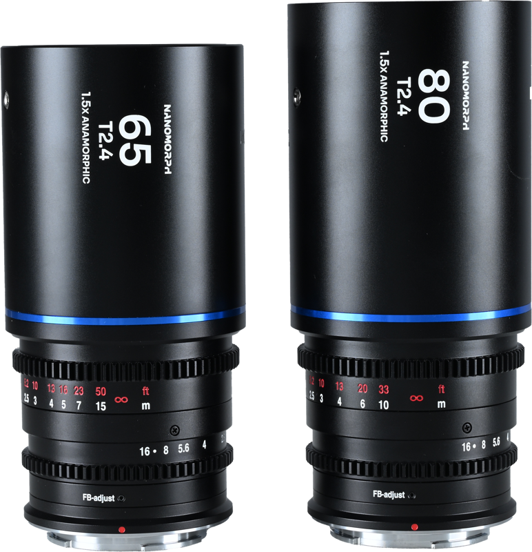 TV, Audio-Video & Foto - Set 2 obiective cinematice Laowa Nanomorph S35 Prime 65mm, 80mm, Blue, Montura DL
