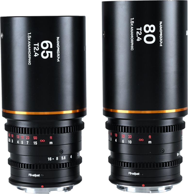 TV, Audio-Video & Foto - Set 2 obiective cinematice Laowa Nanomorph S35 Prime 65mm,80mm, Amber, Montura DL