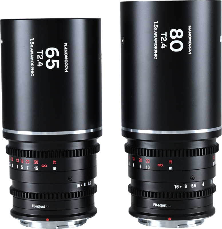 TV, Audio-Video & Foto - Set 2 obiective cinematice Laowa Nanomorph S35 Prime 65mm, 80mm, Silver, MonturaCanon RF