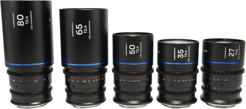 TV, Audio-Video & Foto - Set 5 obiective cinematice Laowa Nanomorph S35 Prime 27+35+50+65+80mm, Blue, Montura Canon RF