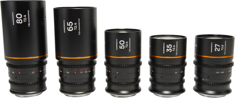 TV, Audio-Video & Foto - Set 5 obiective cinematice Laowa Nanomorph S35 Prime 27+35+50+65+80mm, Amber, Montura Canon RF