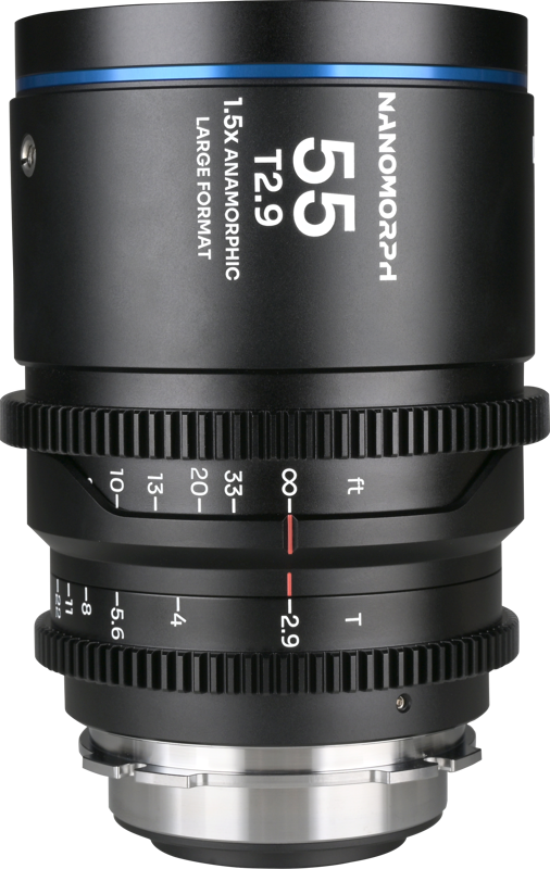 TV, Audio-Video & Foto - Obiectiv cinematic Laowa Nanomorph LF 55mm T2.9 1.5X, Blue, Montura Arri PL/Canon EF