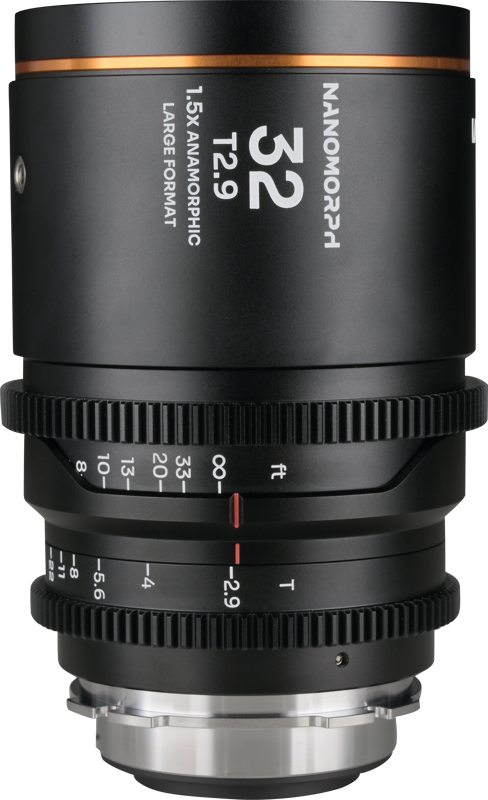 TV, Audio-Video & Foto - Obiectiv cinematic Laowa Nanomorph LF 32mm T2.9 1.5X, Amber, Montura Arri PL/Canon EF